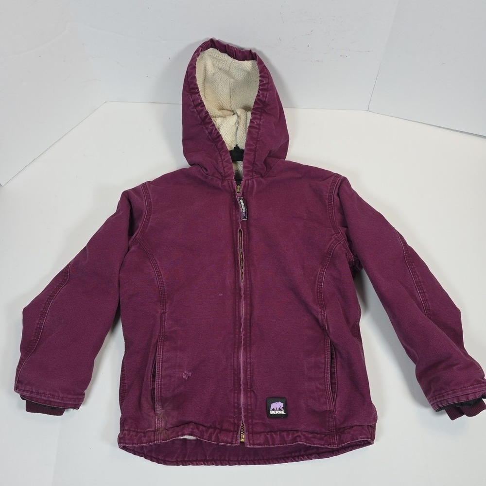 Berne Maroon Chore Coat Size Medium Berne Apparel Youth Regular (10-12)